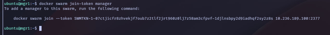 docker swarm join-token manager